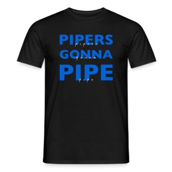 Scotland Bagpipe Bagpipe Musician Gift - Men's T-Shirt - black - Front - AI Model Male 178 light (178cm)