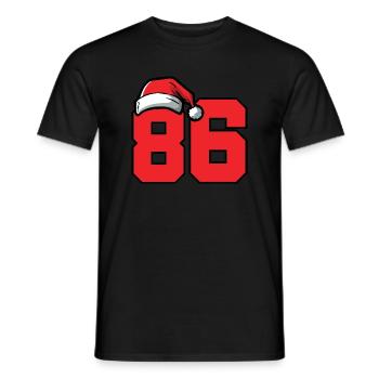 86 Numéro Noël - T-shirt homme - noir - Devant - AI Model Male 178 light (178cm)