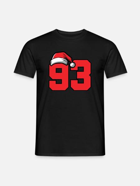 93 Number Christmas - Men's T-Shirt - black
