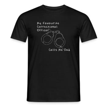 Gardien de prison Prison Police Cadeau - T-shirt homme - noir - Devant - AI Model Male 178 light (178cm)