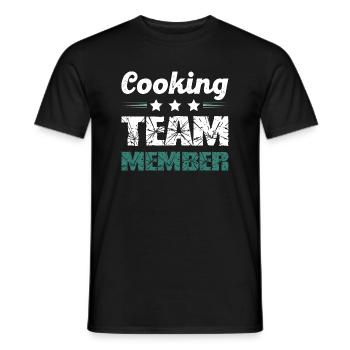 Cooking Team - Männer T-Shirt - Schwarz - Vorne - AI Model Male 178 light (178cm)
