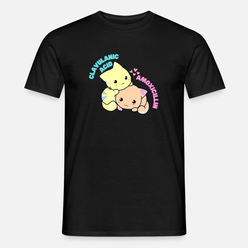 Clavulansäure Amoxicillin - Männer T-Shirt - Schwarz