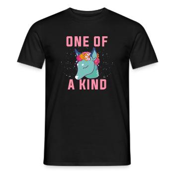 Einer von einer Art. Einzigartige Dow.Magical Gifts.Deer. Fohlen - Männer T-Shirt - Schwarz - Vorne - AI Model Male 178 light (178cm)