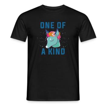Einzigartig. Einzigartiger Dow.Magische Geschenke.Hirsch. Fohlen - Männer T-Shirt - Schwarz - Vorne - AI Model Male 178 light (178cm)
