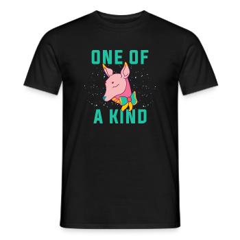 Einer von einer Art. Einzigartige Dow.Magical Gifts.Deer.Foal - Männer T-Shirt - Schwarz - Vorne - AI Model Male 178 light (178cm)