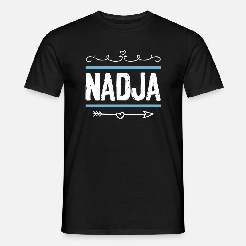 Nadja - Männer T-Shirt - Schwarz