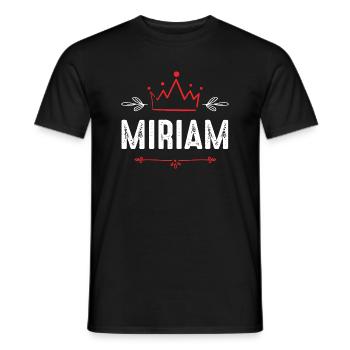 Miriam - Men's T-Shirt - black - Front - AI Model Male 178 light (178cm)