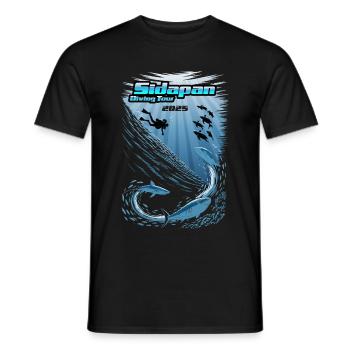 DivingTour Sidapan 2025 - Männer T-Shirt - Schwarz - Vorne - AI Model Male 178 light (178cm)