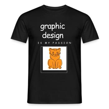 Designer Graphic Designer Graphic Designer Artist - Men's T-Shirt - black - Front - AI Model Male 178 light (178cm)