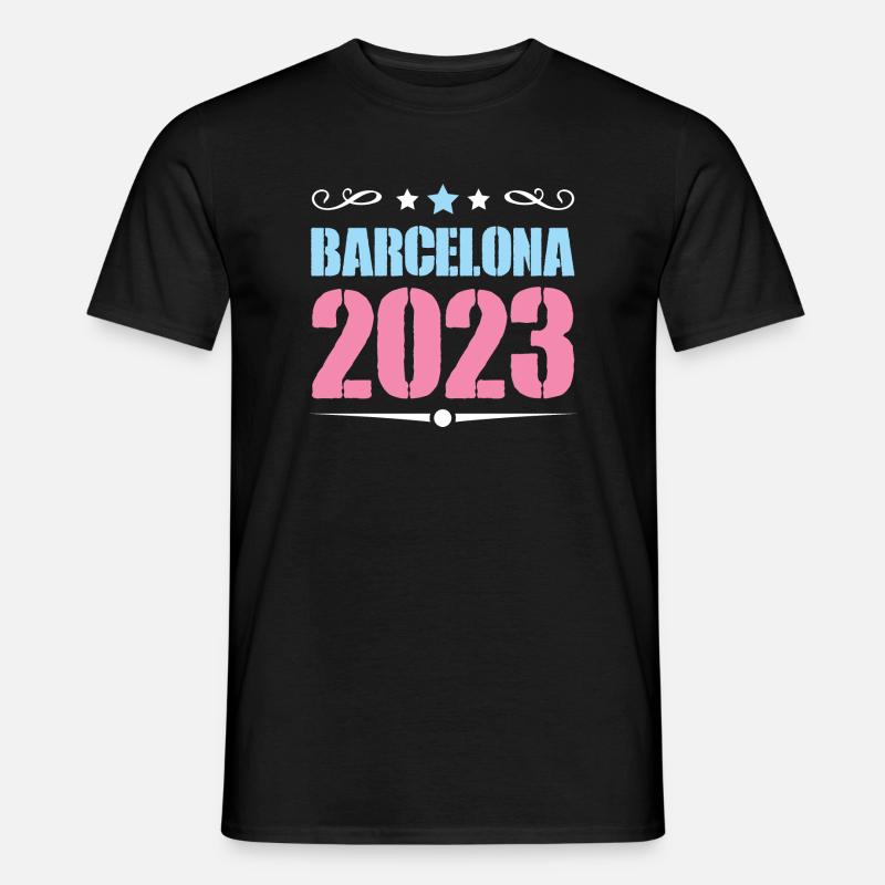 Barcelona 2023 - Männer T-Shirt - Schwarz