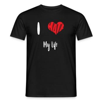 Hass Leben Stopp Hass Anti Hass - Männer T-Shirt - Schwarz - Vorne - AI Model Male 178 light (178cm)