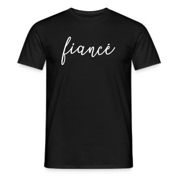 Verlobte Matching Verlobung Geschenk Hochzeit des Bräutigams - Männer T-Shirt - Schwarz - Vorne - AI Model Male 178 light (178cm)
