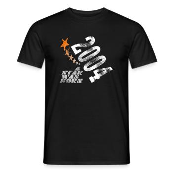 2004 | 18th birthday - Men's T-Shirt - black - Front - AI Model Male 178 light (178cm)