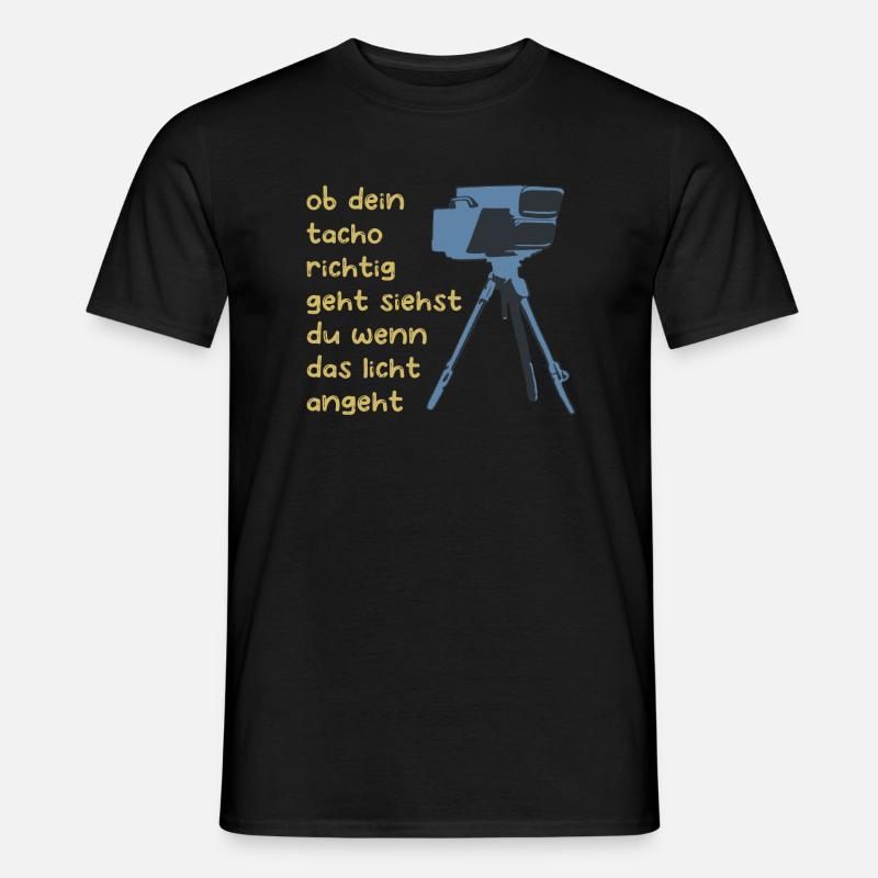 Tacho Tuning Auto Spruch Geschenk - Männer T-Shirt - Schwarz