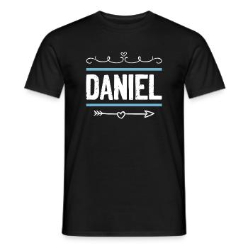 Daniel - Männer T-Shirt - Schwarz - Vorne - AI Model Male 178 light (178cm)
