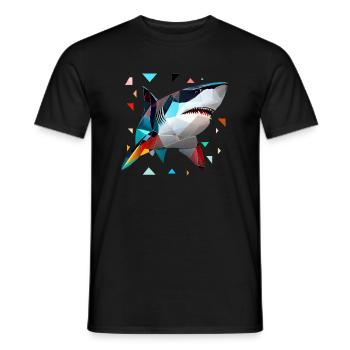 White Shark - Männer T-Shirt - Schwarz - Vorne - AI Model Male 178 light (178cm)