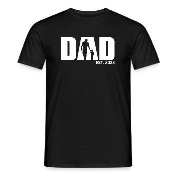 2023, Dad To Be, Schwangerschaftsankündigung - Männer T-Shirt - Schwarz - Vorne - AI Model Male 178 light (178cm)