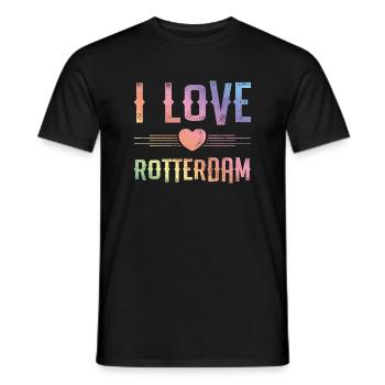 J’adore Rotterdam - T-shirt homme - noir - Devant - AI Model Male 178 light (178cm)