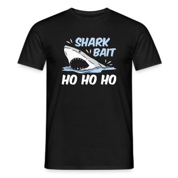 230207 W06 03 Shark Bait Ho Ho Ho - Männer T-Shirt - Schwarz - Vorne - AI Model Male 178 light (178cm)