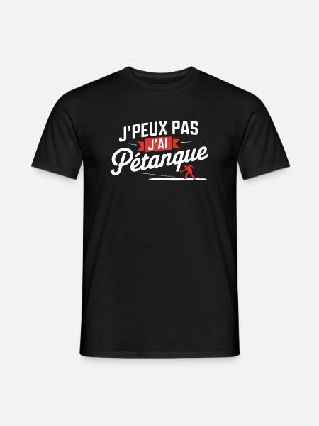 I can't I have petanque - Men's T-Shirt - black