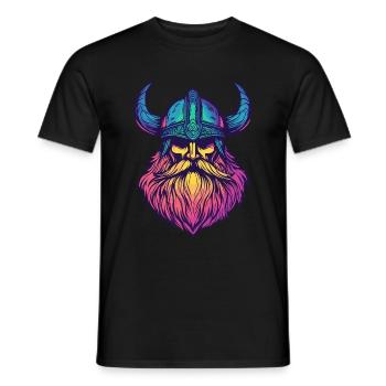 Wikinger - Männer T-Shirt - Schwarz - Vorne - AI Model Male 178 light (178cm)