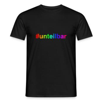 unteilbar wirsindmehr Demo gegen rechts - Männer T-Shirt - Schwarz - Vorne - AI Model Male 178 light (178cm)