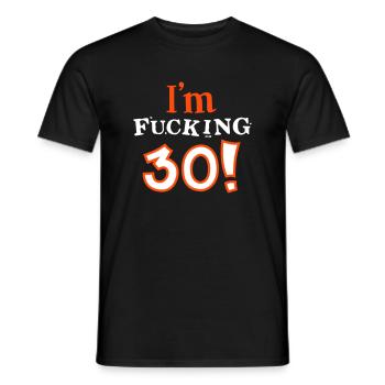 30. Geburtstag - Geburtstagskind - dreißig - 2C - Männer T-Shirt - Schwarz - Vorne - AI Model Male 178 light (178cm)
