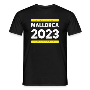 Mallorca 2023 - Männer T-Shirt - Schwarz - Vorne - AI Model Male 178 light (178cm)