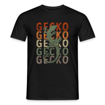 Geckos Tropics Pet - T-shirt homme - noir - Devant - AI Model Male 178 light (178cm)