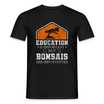 Bonsaibaum Asien Baum Natur - Männer T-Shirt - Schwarz - Vorne - AI Model Male 178 light (178cm)