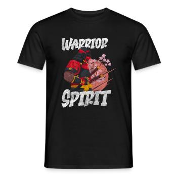 Fighter Sword Asian Ninja - Men's T-Shirt - black - Front - AI Model Male 178 light (178cm)