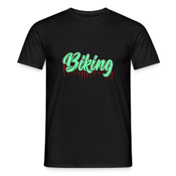 biking vélo idée de cadeau vélo - T-shirt homme - noir - Devant - AI Model Male 178 light (178cm)