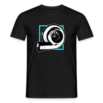 Tuning Auto Turbolader - Männer T-Shirt - Schwarz - Vorne - AI Model Male 178 light (178cm)