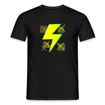 ebike bike escooter escooter elektroauto - Männer T-Shirt - Schwarz - Vorne - AI Model Male 178 light (178cm)