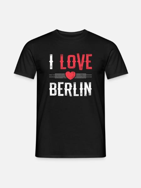 I Love Berlin - Men's T-Shirt - black