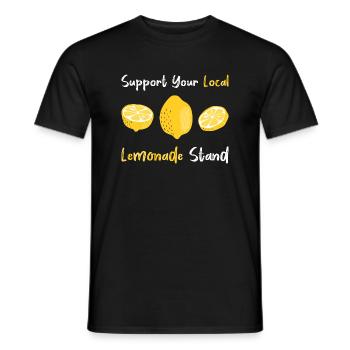 Lemonade Lemon Drink Soda Cadeau - T-shirt homme - noir - Devant - AI Model Male 178 light (178cm)