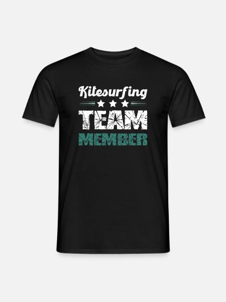 Kitesurfing Team - Männer T-Shirt - Schwarz