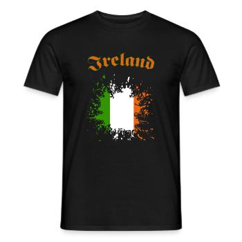 Ireland Irland - Männer T-Shirt - Schwarz - Vorne - AI Model Male 178 light (178cm)