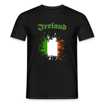 Ireland - Männer T-Shirt - Schwarz - Vorne - AI Model Male 178 light (178cm)