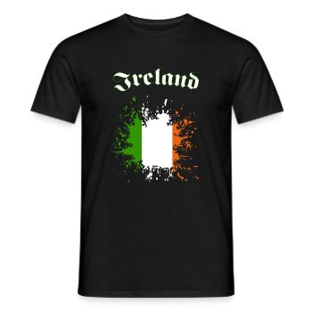 Ireland - Männer T-Shirt - Schwarz - Vorne - AI Model Male 178 light (178cm)