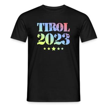 Tyrol 2023 - T-shirt homme - noir - Devant - AI Model Male 178 light (178cm)