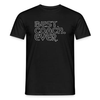 Best Coach Ever - Men's T-Shirt - black - Front - AI Model Male 178 light (178cm)
