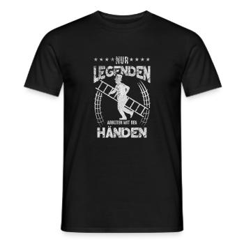 Ramoneurs T-shirts Seules les légendes travaillent avec - T-shirt homme - noir - Devant - AI Model Male 178 light (178cm)