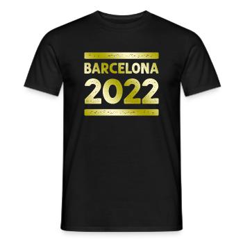 Barcelona Party Crew - T-shirt homme - noir - Devant - AI Model Male 178 light (178cm)