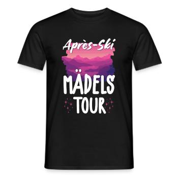 Apres SKi Mädels Tour - Männer T-Shirt - Schwarz - Vorne - AI Model Male 178 light (178cm)