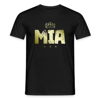MIA - Men's T-Shirt - black - Front - AI Model Male 178 light (178cm)