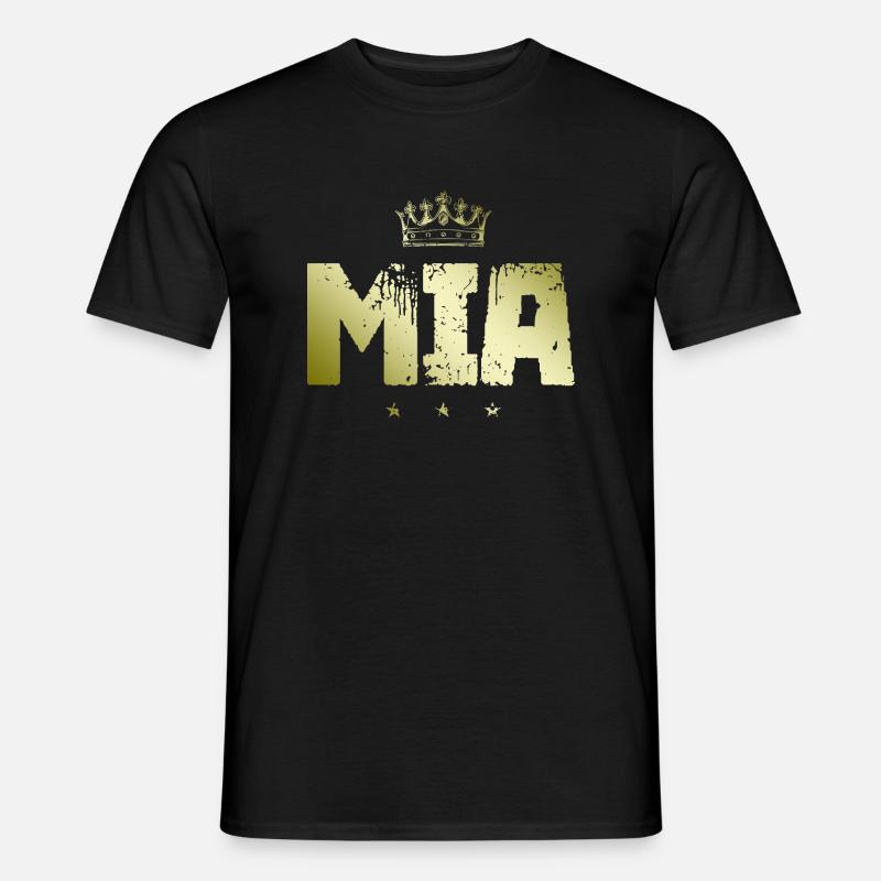 Mia - Männer T-Shirt - Schwarz