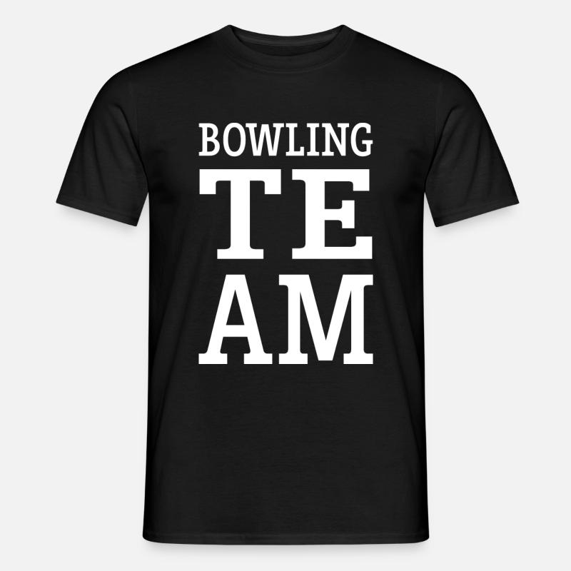Bowling Team Mannschaft - Männer T-Shirt - Schwarz