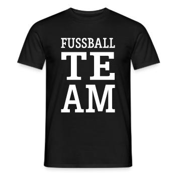 Soccer Team Team - Men's T-Shirt - black - Front - AI Model Male 178 light (178cm)