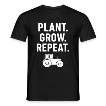 Farmer Traktoranlage Start von vorne - Männer T-Shirt - Schwarz - Vorne - AI Model Male 178 light (178cm)